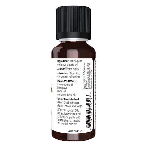 Now Essential Oils Cinnamon Cassia Oil For Aromatherapy 30ml