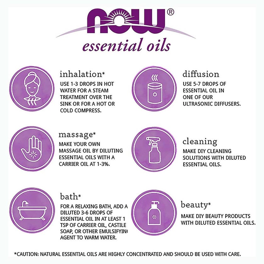 Now Essential Oils Peppermint Oil For Aromatherapy 30ml