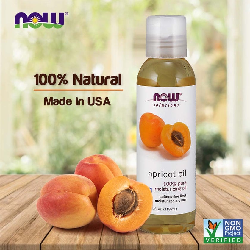 Now Solutions Apricot Kernel Moisturizing Oil For Skin & Hair 118ml