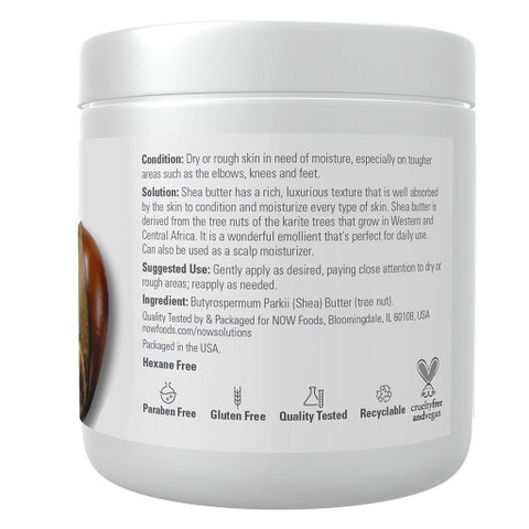 Now Solutions Shea Butter Moisturizing Natural Emollient For Dry Skin 207ml