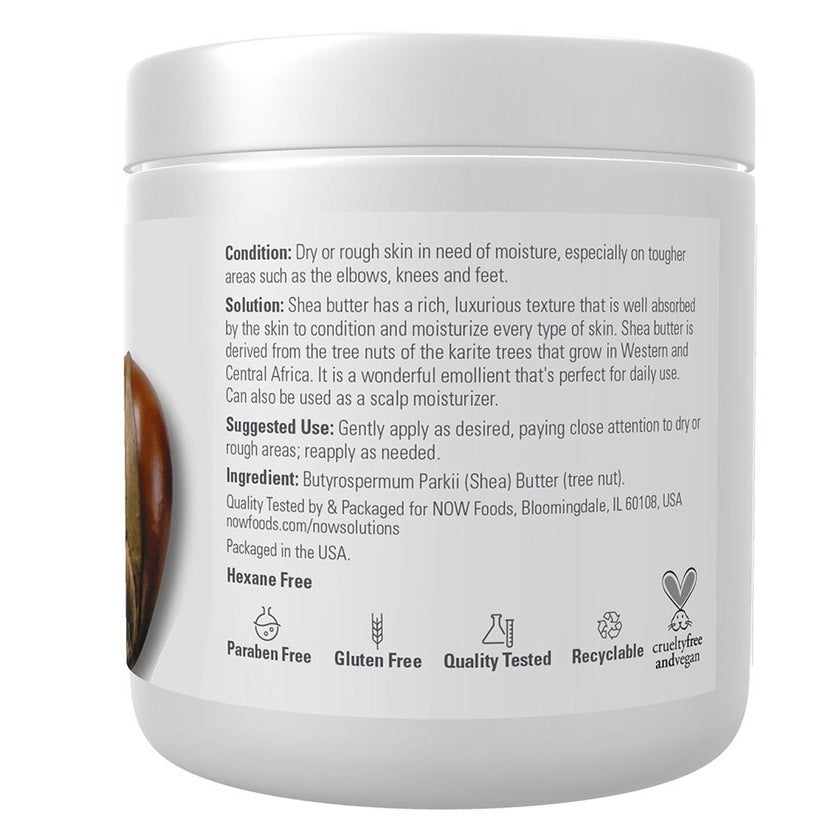 Now Solutions Shea Butter Moisturizing Natural Emollient For Dry Skin 207ml