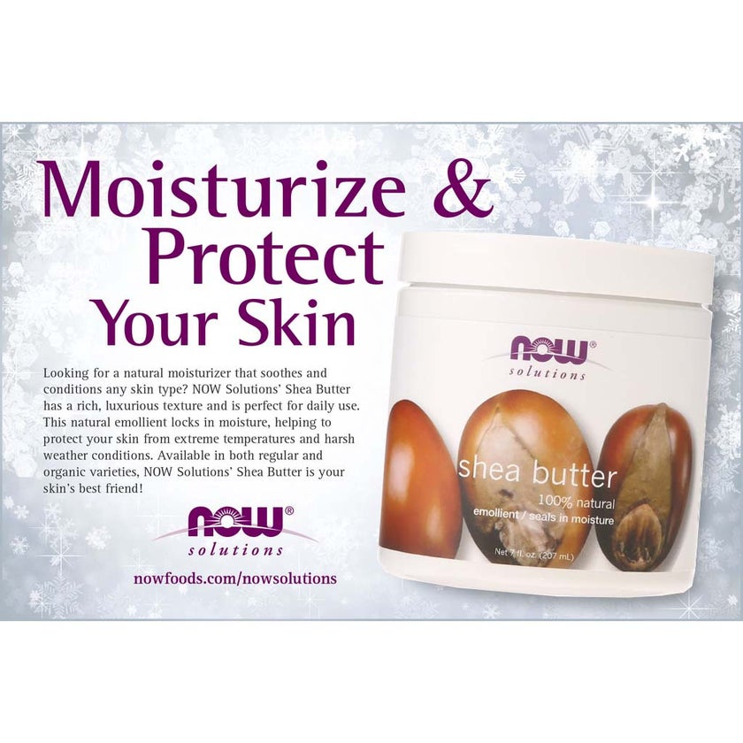Now Solutions Shea Butter Moisturizing Natural Emollient For Dry Skin 207ml