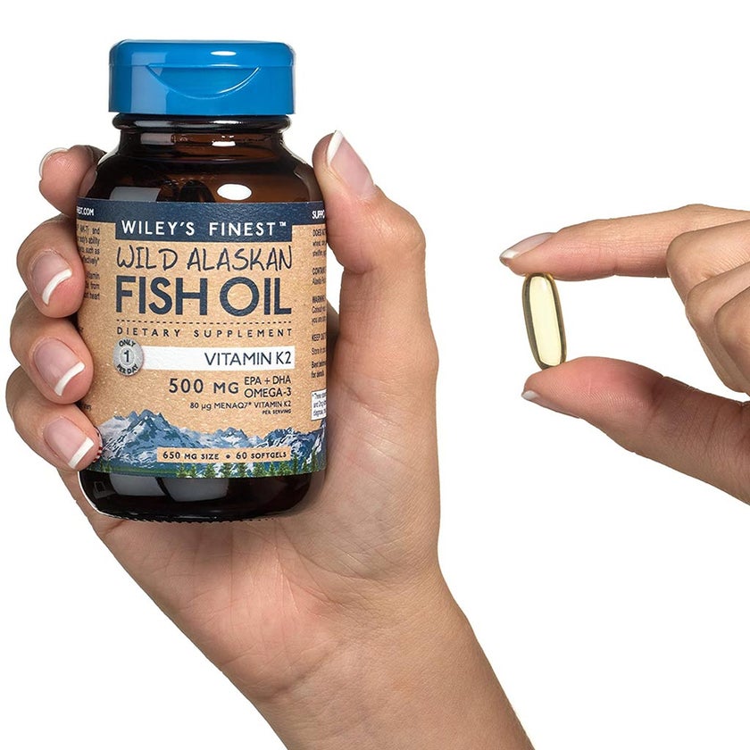 Wiley’s Finest Omega 3 with Vitamin K2 & D3 Softgels, Pack of 60's