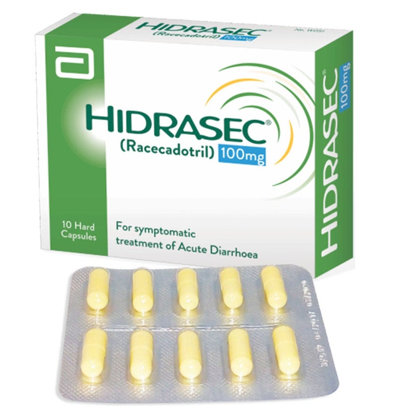 Hidrasec 100mg Capsules For Acute Diarrhea, Pack of 10’s