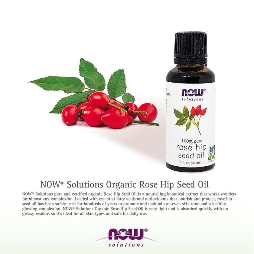 Now Solutions Rose Hip Seed Oil For Skin & Scalp 30ml