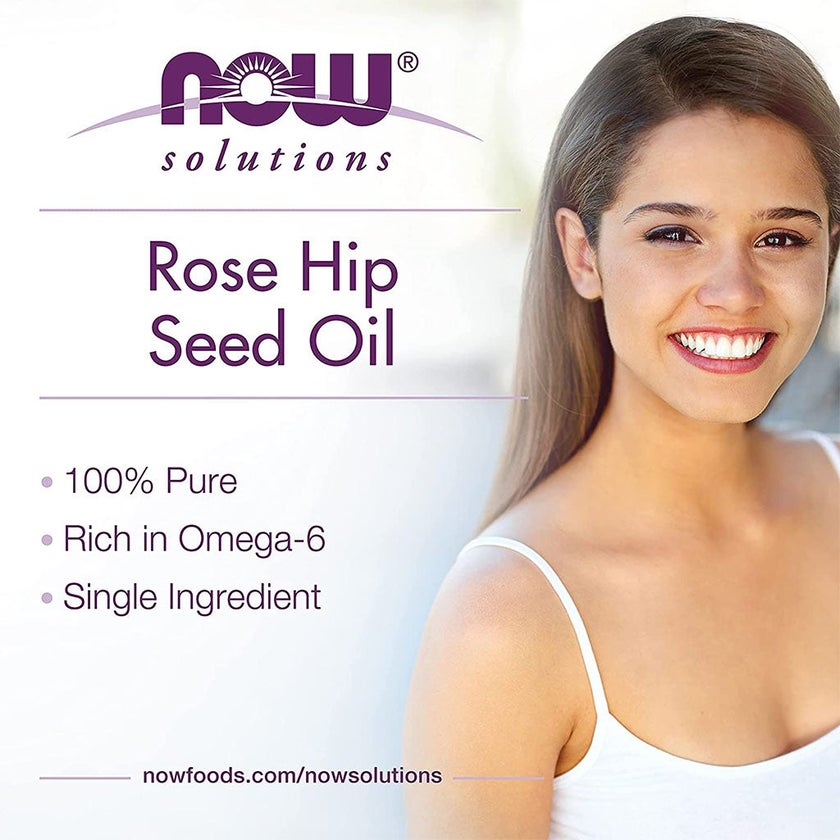 Now Solutions Rose Hip Seed Oil For Skin & Scalp 30ml