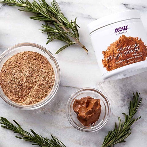 Now Solutions Moroccan Red Clay Facial Cleansing Powder 170g