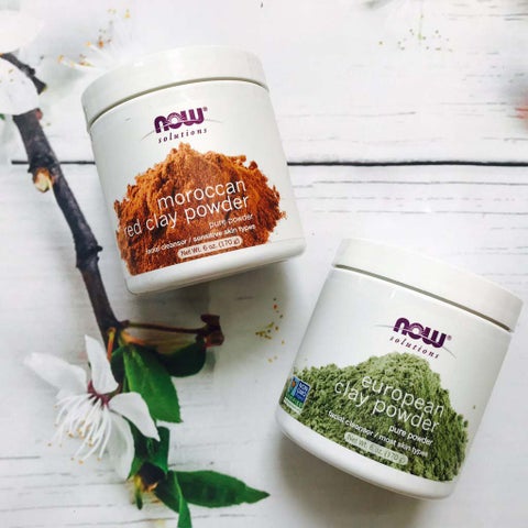 Now Solutions Moroccan Red Clay Facial Cleansing Powder 170g