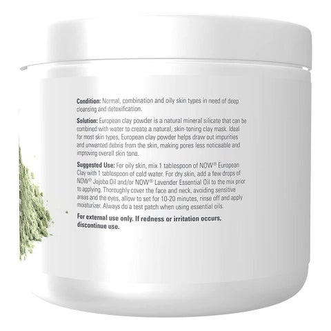 Now Solutions European Clay Facial Cleansing Powder 170g