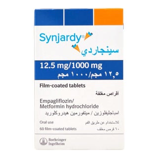 Synjardy 12.5mg/1000mg Film Coated Tablets, Pack of 60’s
