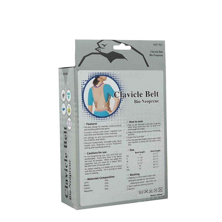 Jasper Clavicle Belt Bio-Neoprene Size Large NSP901