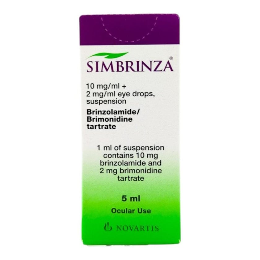 Simbrinza Color Simbrinza 10mg/ml + 2mg/ml Eye Drops 5ml - myAster