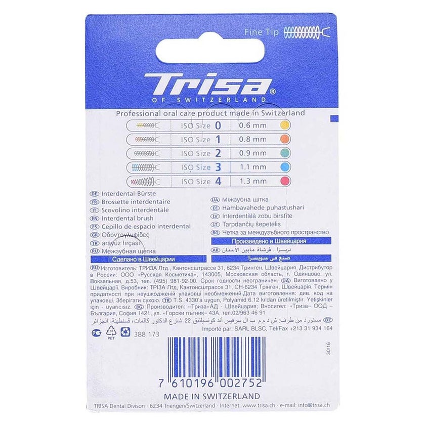 Trisa Interdental Brush Pink 1.3 mm Size 4, 002738