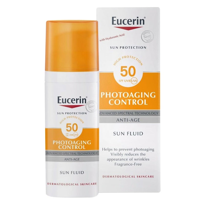 Eucerin Sun Photo-Aging Control Sunscreen Anti-Aging Sun Fluid SPF50 50ml 1+1 PROMO