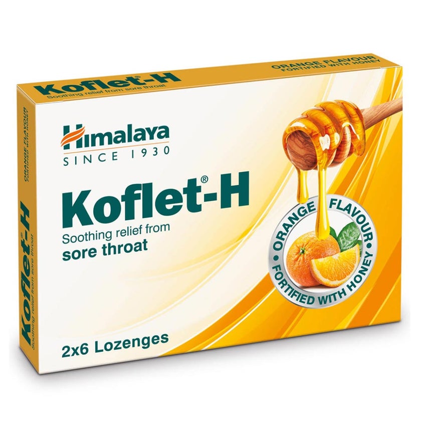 Himalaya Koflet-H Orange Lozenges, Pack of 12's