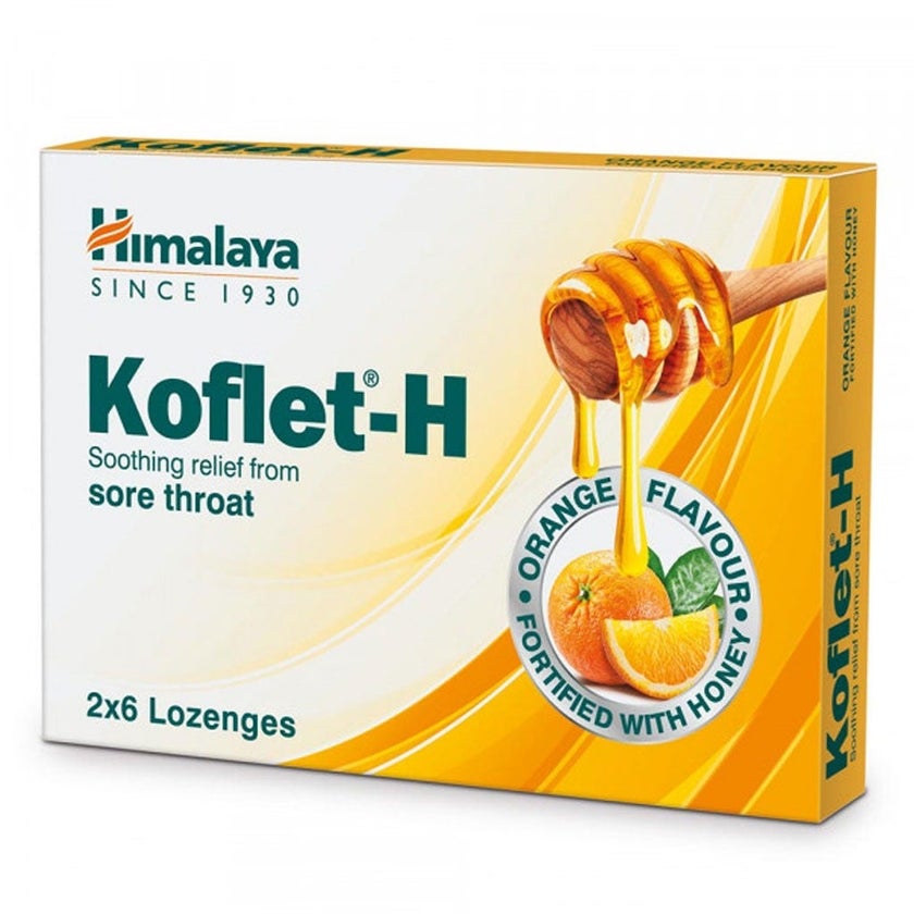 Himalaya Koflet-H Orange Lozenges, Pack of 12's