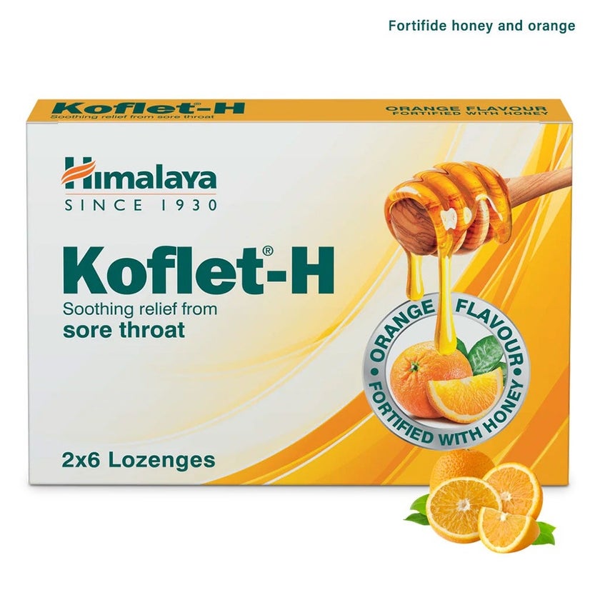 Himalaya Koflet-H Orange Lozenges, Pack of 12's
