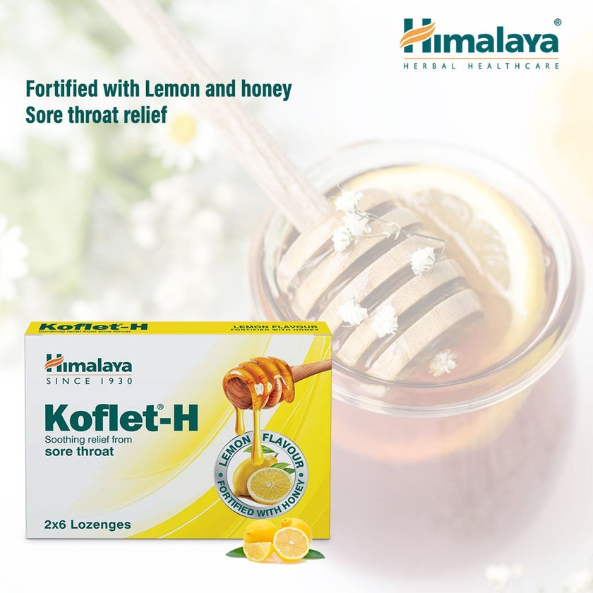 Himalaya Koflet-H Lemon Lozenges, Pack of 12's