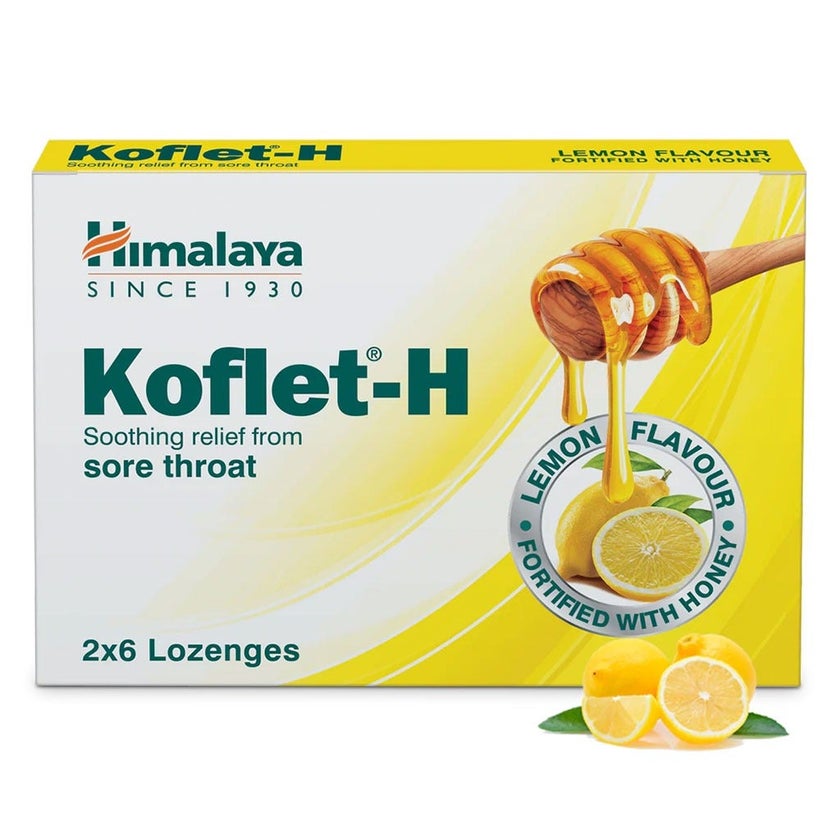 Himalaya Koflet-H Lemon Lozenges, Pack of 12's