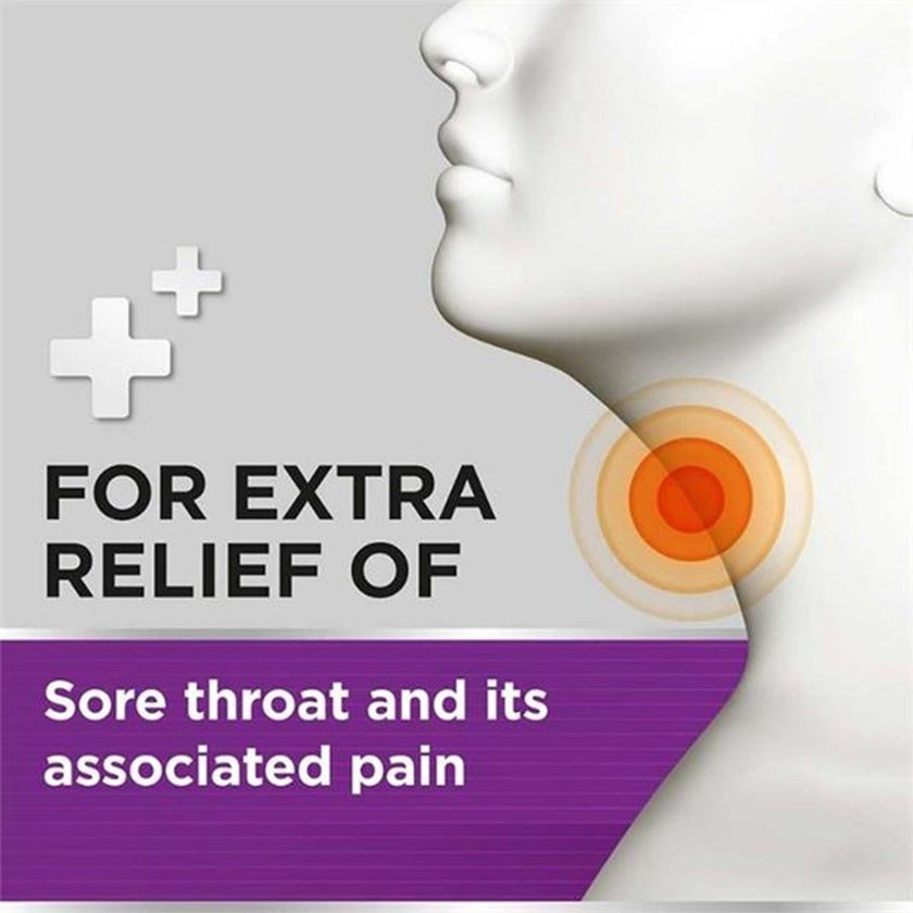 Strepsils Extra Blackcurrant Lozenges For Sore Throat, Pack of 36’s