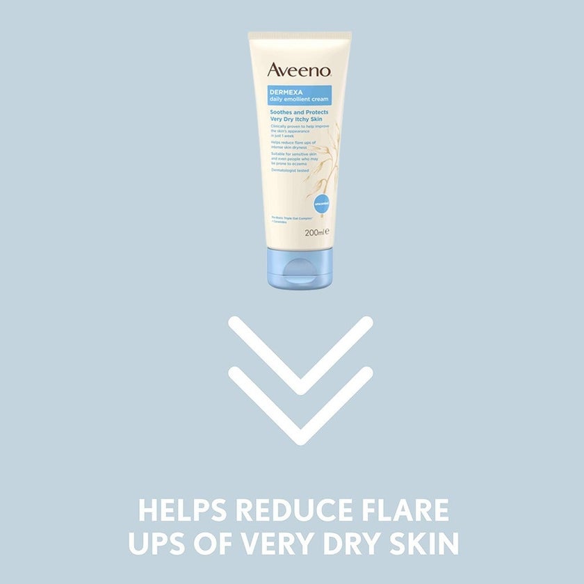 Aveeno Dermexa Daily Emollient Cream For very dry itchy skin 200ml