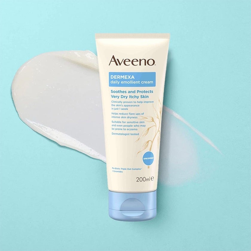Aveeno Dermexa Daily Emollient Cream For very dry itchy skin 200ml