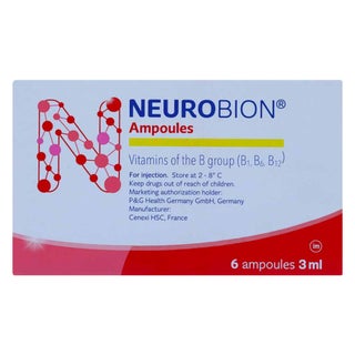 Neurobion Injection Ampoules 3ml, Pack of 6's