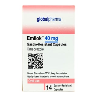 Emilok 40mg Gastro Resistant Capsules, Pack of 14's