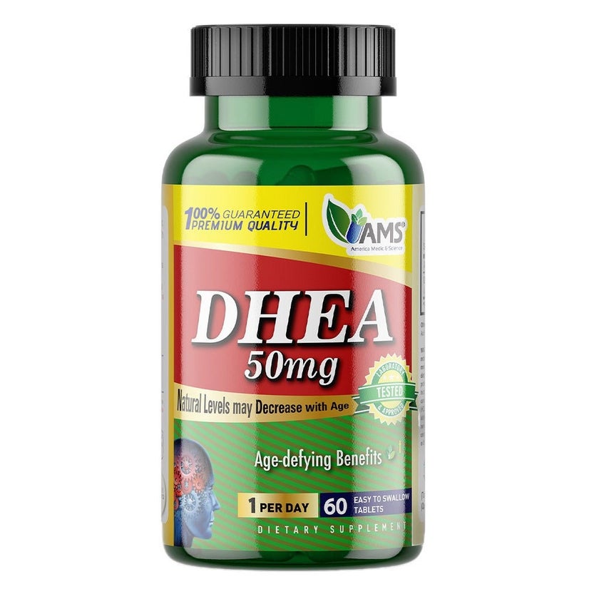 AMS DHEA 50mg Tablets For Fertility Support, Pack of 60's