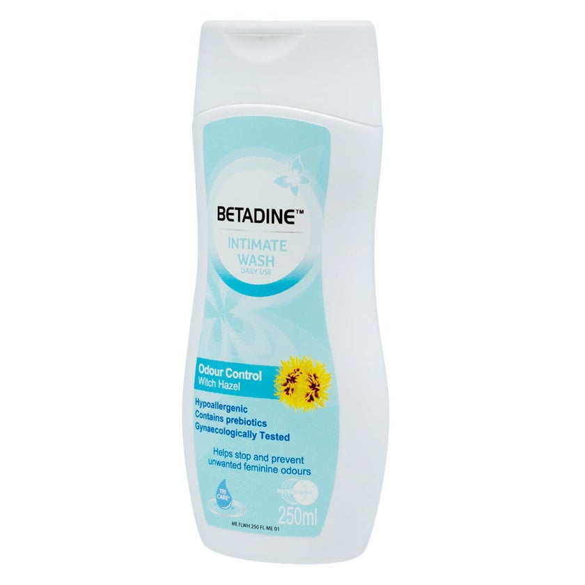 Betadine Daily Use Feminine Intimate Wash, Odour Control Witch Hazel 250ml