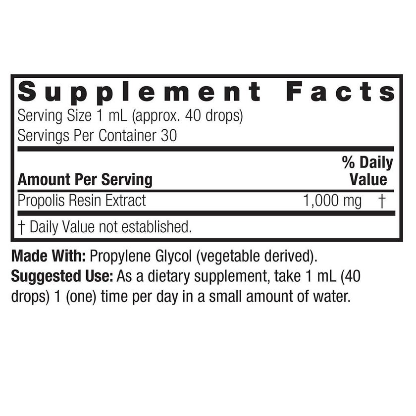 Nature's Answer Propolis 1000mg Vegetarian Drops For Immunity Support 30ml