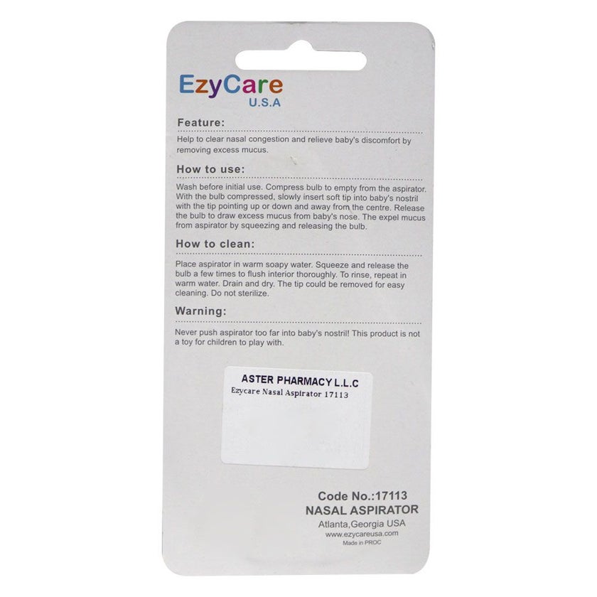 Ezycare Nasal Aspirator 17113