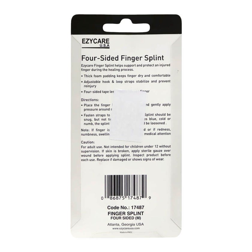 Ezycare Four Sided Finger Splint M 17487