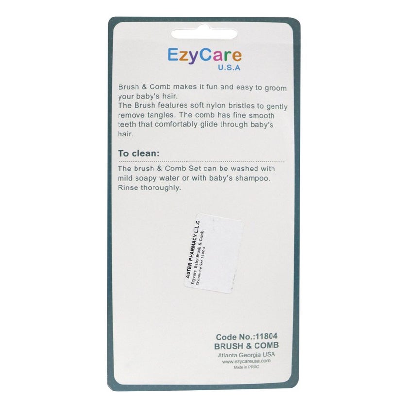 Ezycare  Baby Brush & Comb Grooming Set 11804