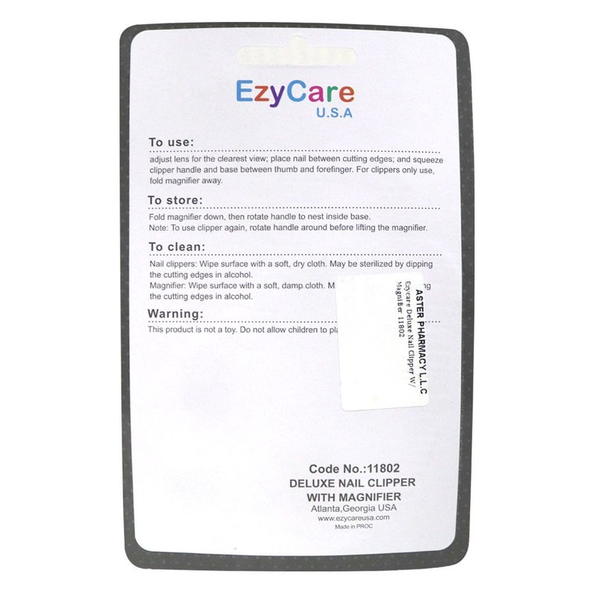Ezycare Deluxe Nail Clipper With Magnifier 11802