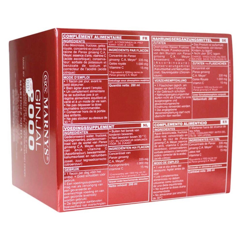 Marnys Ginjal 2000 Vials 10ml, Pack of 20's