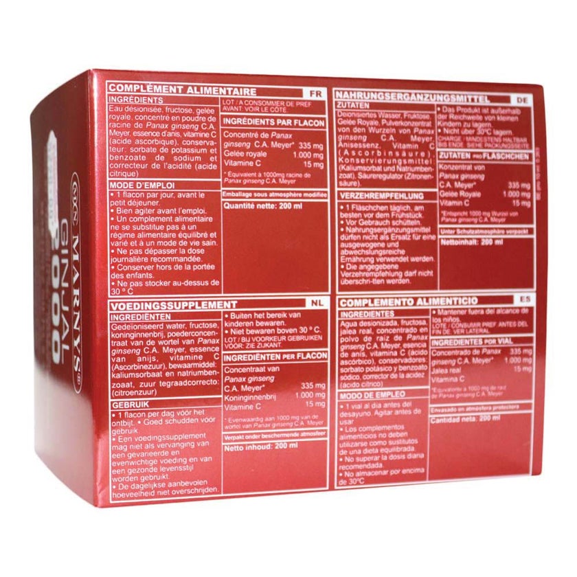 Marnys Ginjal 2000 Vials 10ml, Pack of 20's