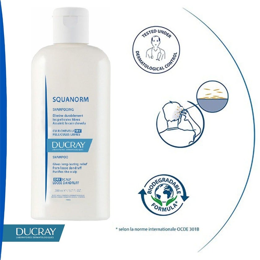 Ducray Squanorm Dry Dandruff Shampoo 200ml