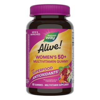 Alive 50+ Women's Multivitamin Gummies With Orchard Fruits & Garden Veggies, Pack of 60's