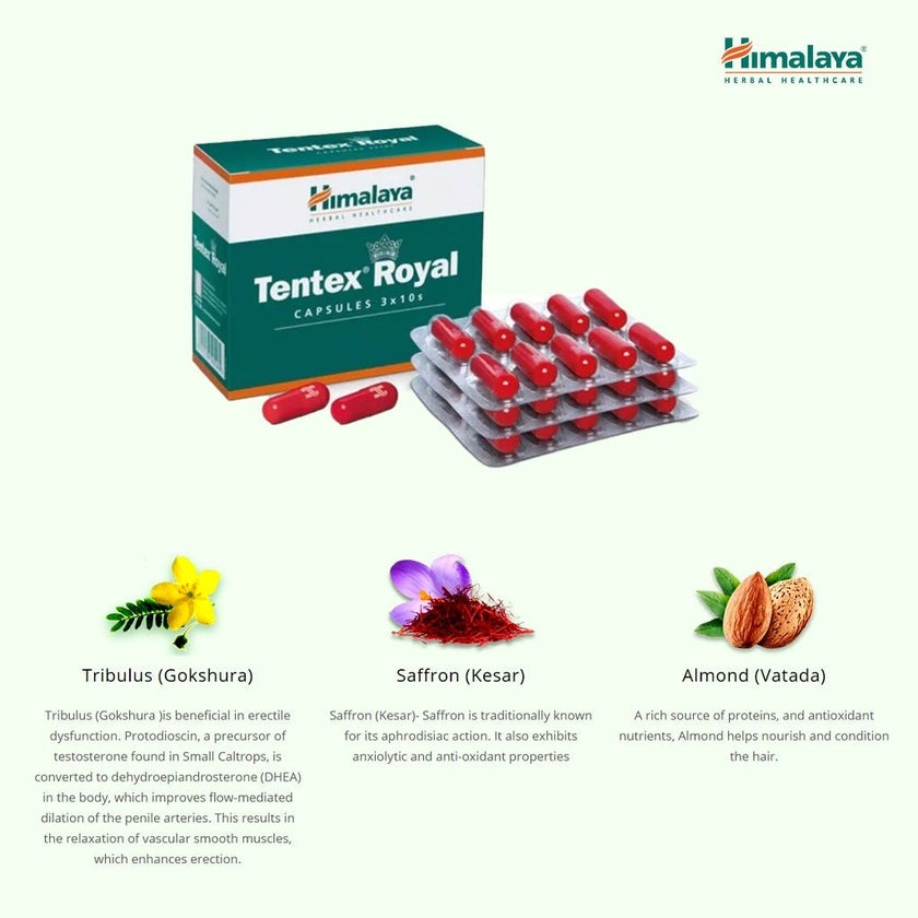 Himalaya Tentex Royal Capsules, Pack of 30's