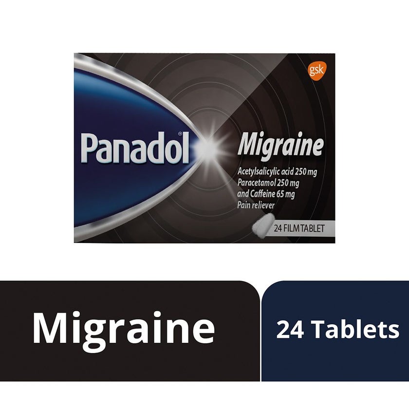 Panadol Migraine Caplets, Pack of 24's