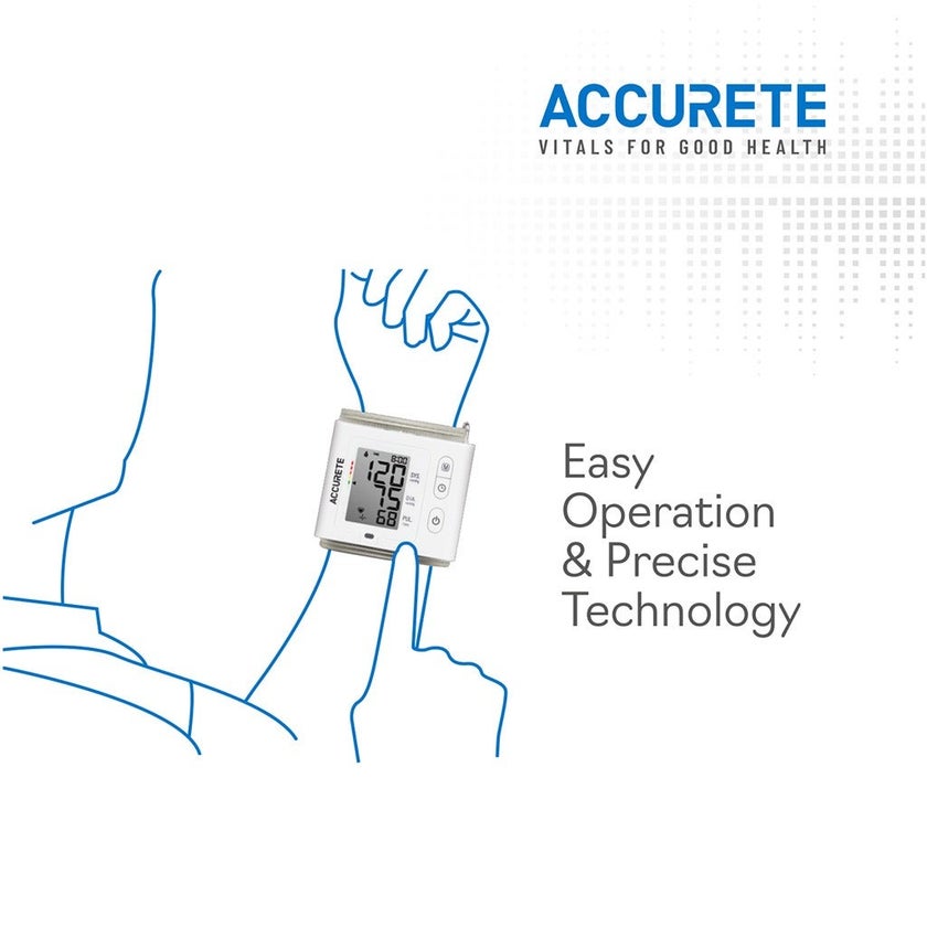Accurete Wrist Blood Pressure Monitor Slim H30
