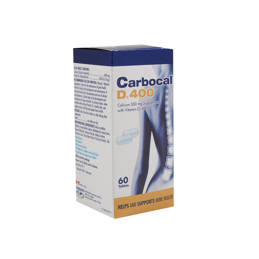 Carbocal D 400 Tablets, Pack of 60's - myAster