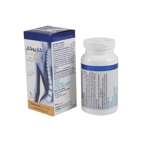 Carbocal D 400 Tablets, Pack of 60's