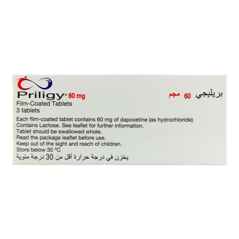 Priligy 60mg Tablets, Pack of 3's