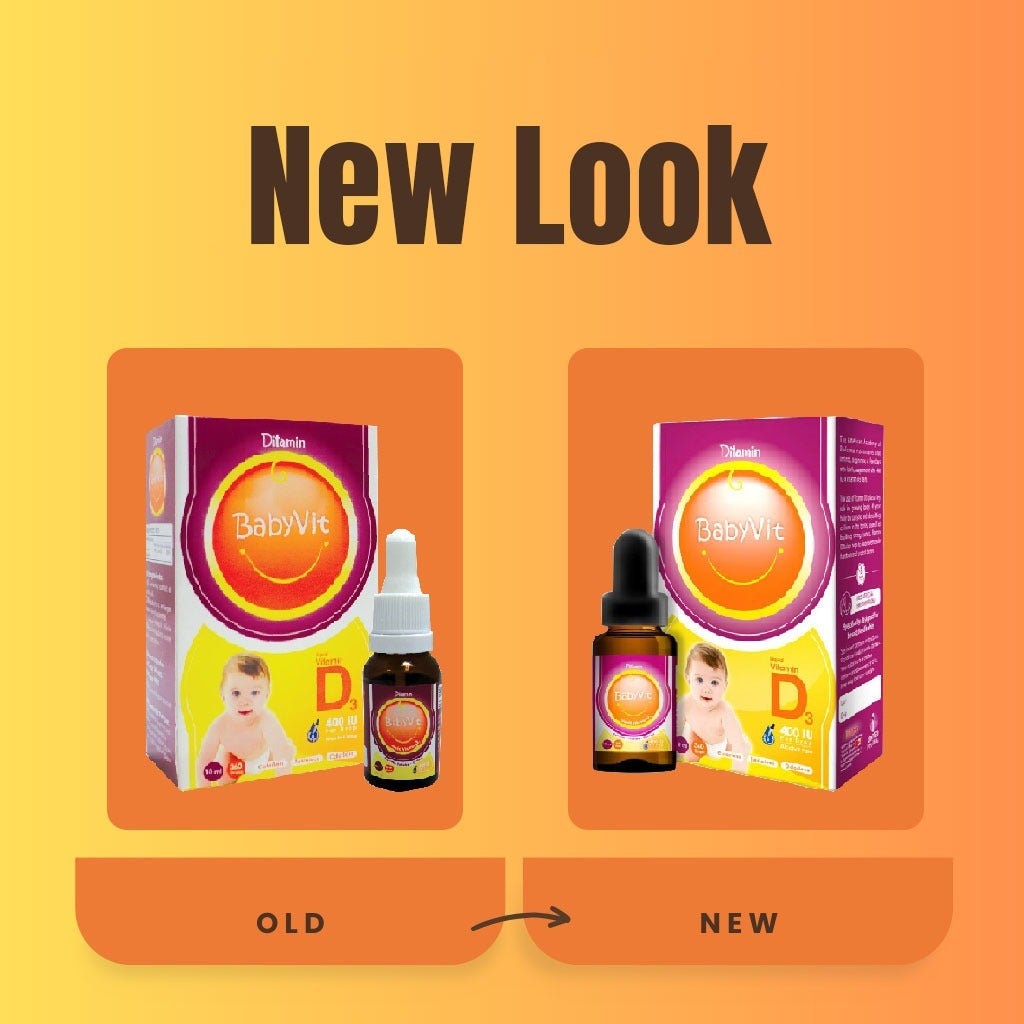 Ditamin BabyVit Liquid Vitamin D3 400 IU Drops 10ml - myAster