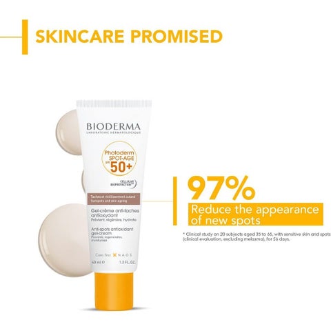 بيوديرما فوتوديرم سبوت-إيج جل كريم واقي من الشمس SPF50+ مضاد للبقع ومضاد للأكسدة 40 مل