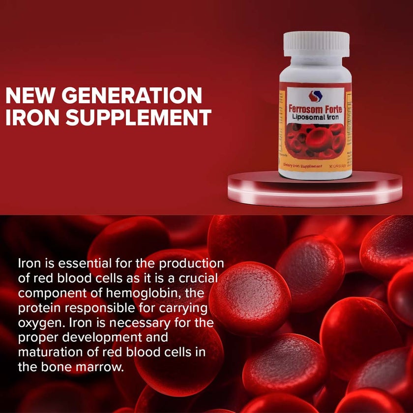 Ferrosom Forte Liposomal Iron Capsule, Pack of 30's