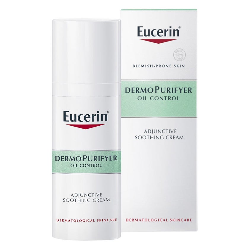Eucerin Dermo Purifyer Oil Control Adjunctive Soothing Cream For Blemish Prone Skin 50ml