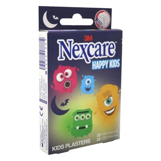 3M Nexcare Happy Kids Plasters Monster, Pack of 20's